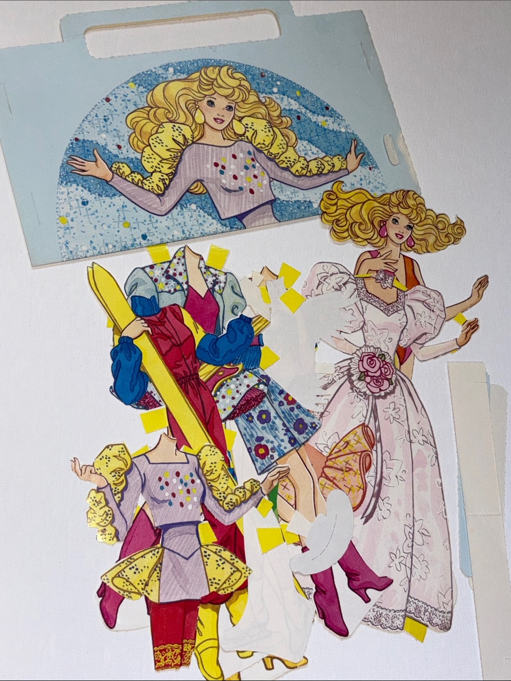 1990 Golden Books Mattel Barbie Paper Dolls